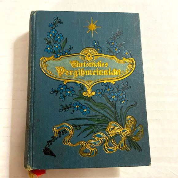 Antique Other - Antique Christliches Vergikmeinnicht Ca. 1890's German Language Hardback